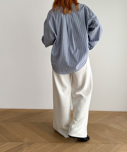 CANAL JEAN(キャナルジーン)の「El mar ワイドレッグスウェットパンツ(スウェットパンツ・レディース・ホワイト/グレー/ブラック/ブラウン/ネイビー/イエロー・ONE SIZE)」の8枚目の写真