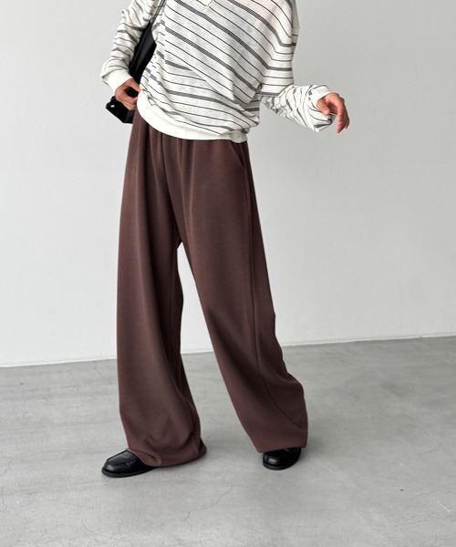 CANAL JEAN(キャナルジーン)の「El mar ワイドレッグスウェットパンツ(スウェットパンツ・レディース・ホワイト/グレー/ブラック/ブラウン/ネイビー/イエロー・ONE SIZE)」の20枚目の写真