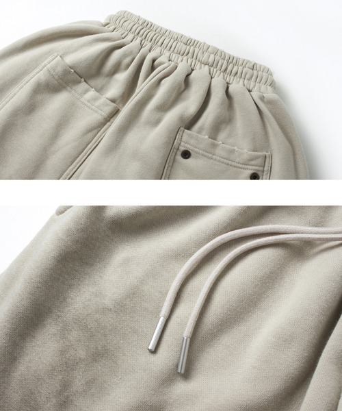 【韓国発】washing loose sweat pants セール】Loose Wash Distressed Sweat Pants（スウェットパンツ