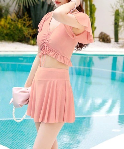 Lulumerty フリルローズビキニ M-L ピンク セパレート水着 1lili-005-n.jpg