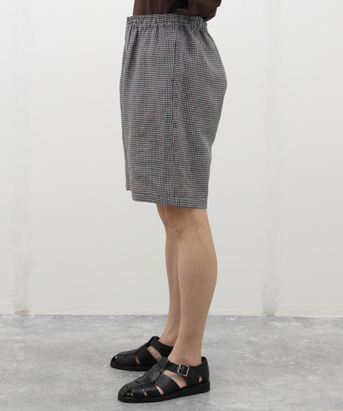 EDIFICE LA BOUCLE（エディフィスラブークル）の「LA BOUCLE (ラブークル) French Linen ショーツ（その他パンツ・メンズ・ブラウン/サックスブルー・3/2）」の7枚目の写真