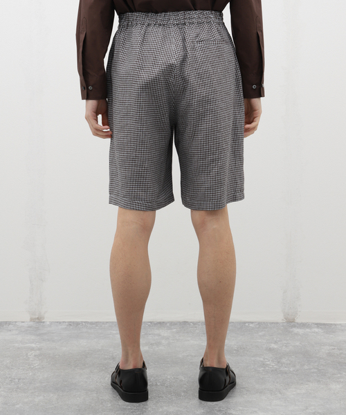 EDIFICE LA BOUCLE（エディフィスラブークル）の「LA BOUCLE (ラブークル) French Linen ショーツ（その他パンツ・メンズ・ブラウン/サックスブルー・3/2）」の8枚目の写真