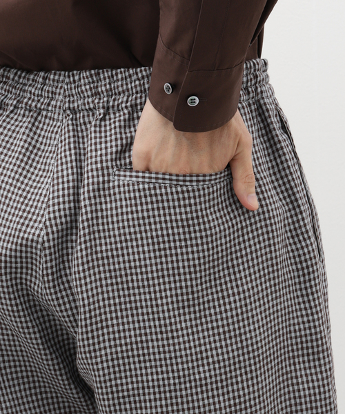 EDIFICE LA BOUCLE（エディフィスラブークル）の「LA BOUCLE (ラブークル) French Linen ショーツ（その他パンツ・メンズ・ブラウン/サックスブルー・3/2）」の11枚目の写真