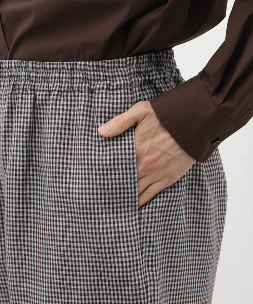 EDIFICE LA BOUCLE（エディフィスラブークル）の「LA BOUCLE (ラブークル) French Linen ショーツ（その他パンツ・メンズ・ブラウン/サックスブルー・3/2）」の12枚目の写真