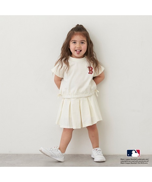 petit main（プティマイン）の「【MLB】カットスカートセットアップ（アンサンブル・キッズ・ネイビー/オフホワイト/アイボリー・80ｃｍ/90cm/100cm/110cm/120cm/130cm/140cm）」の10枚目の写真
