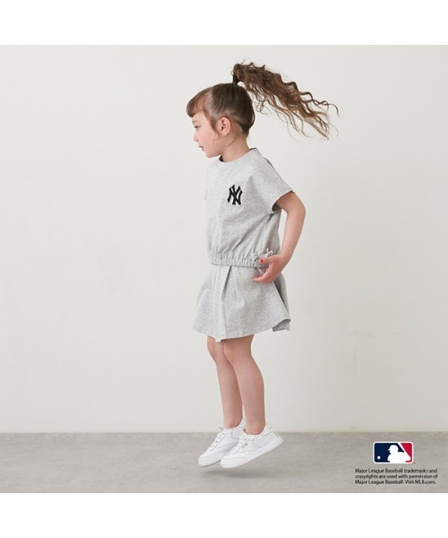petit main（プティマイン）の「【MLB】カットスカートセットアップ（アンサンブル・キッズ・ネイビー/オフホワイト/アイボリー・80ｃｍ/90cm/100cm/110cm/120cm/130cm/140cm）」の7枚目の写真