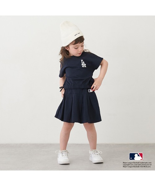 petit main（プティマイン）の「【MLB】カットスカートセットアップ（アンサンブル・キッズ・ネイビー/オフホワイト/アイボリー・80ｃｍ/90cm/100cm/110cm/120cm/130cm/140cm）」の13枚目の写真
