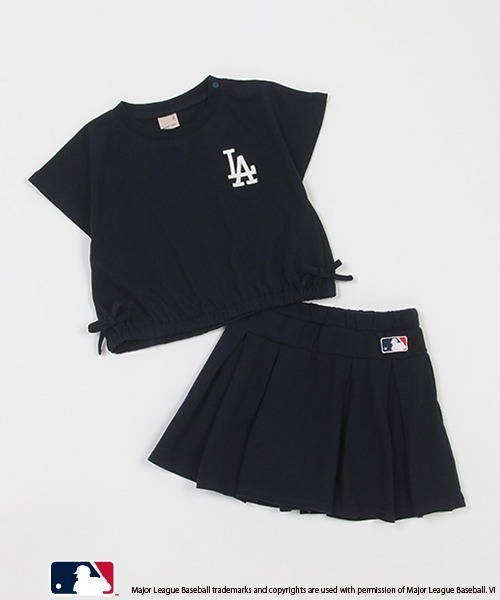petit main（プティマイン）の「【MLB】カットスカートセットアップ（アンサンブル・キッズ・ネイビー/オフホワイト/アイボリー・80ｃｍ/90cm/100cm/110cm/120cm/130cm/140cm）」の18枚目の写真