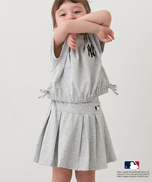 petit main（プティマイン）の「【MLB】カットスカートセットアップ（アンサンブル・キッズ・ネイビー/オフホワイト/アイボリー・80ｃｍ/90cm/100cm/110cm/120cm/130cm/140cm）」の20枚目の写真