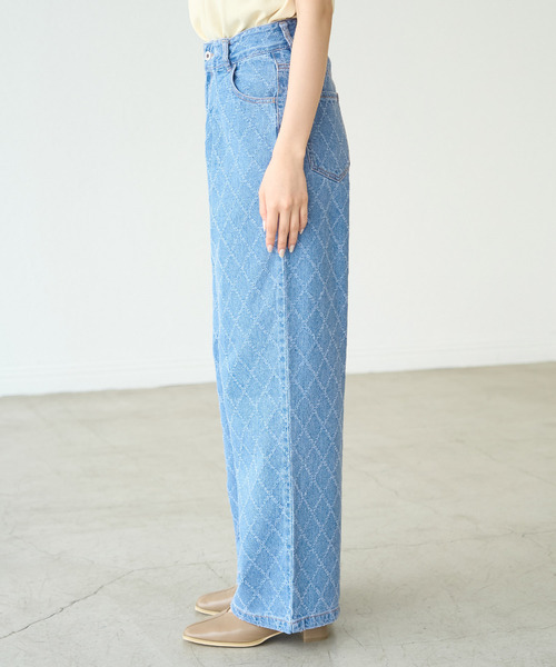 ROPE' PICNIC（ロペピクニック）の「柄デニムタックワイドパンツ（デニムパンツ・レディース・サックスブルー・38/36/40）」の20枚目の写真