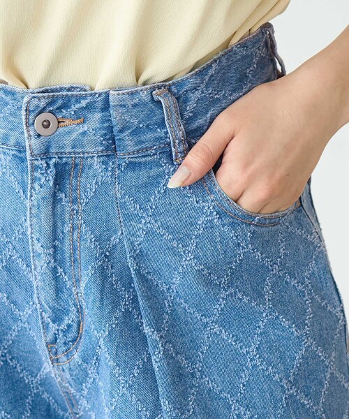 ROPE' PICNIC（ロペピクニック）の「柄デニムタックワイドパンツ（デニムパンツ・レディース・サックスブルー・38/36/40）」の16枚目の写真