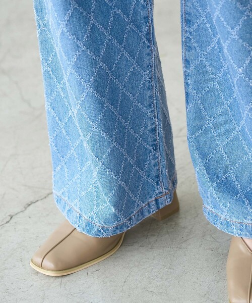 ROPE' PICNIC（ロペピクニック）の「柄デニムタックワイドパンツ（デニムパンツ・レディース・サックスブルー・38/36/40）」の14枚目の写真