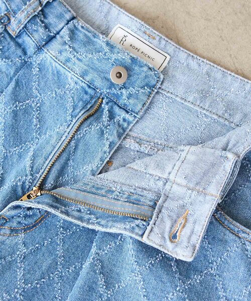ROPE' PICNIC（ロペピクニック）の「柄デニムタックワイドパンツ（デニムパンツ・レディース・サックスブルー・38/36/40）」の12枚目の写真