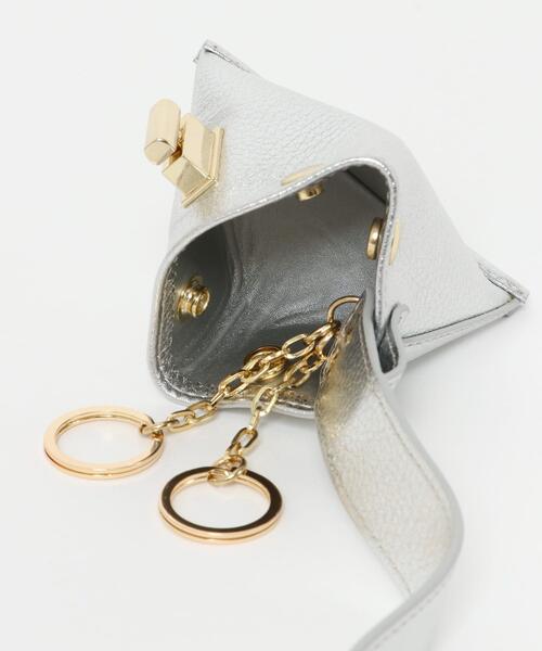 RODE SKO（ロデスコ）の「Hashibami　トライアングルキーチャーム（キーケース/キーアクセサリー・レディース・シルバー/アイボリー/ライトカーキ/ラベンダー/オレンジ系その他/ブラック・ONE）」の14枚目の写真