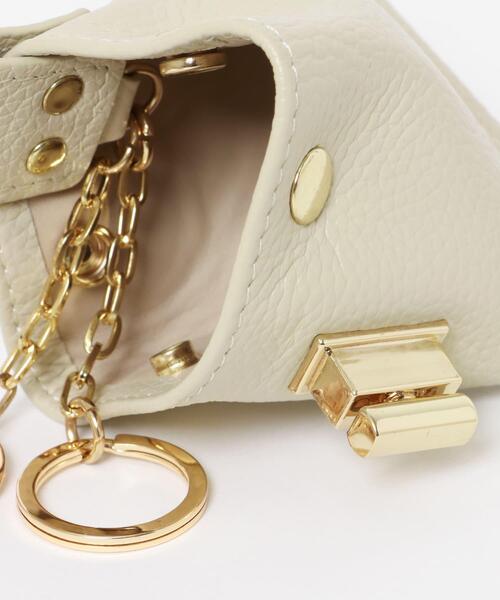 RODE SKO（ロデスコ）の「Hashibami　トライアングルキーチャーム（キーケース/キーアクセサリー・レディース・シルバー/アイボリー/ライトカーキ/ラベンダー/オレンジ系その他/ブラック・ONE）」の7枚目の写真