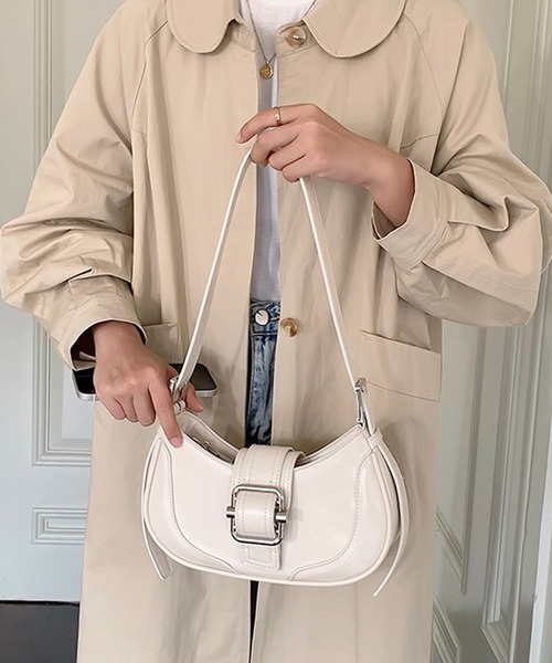 LAFFMO（ラフモ）の「ショルダーバッグ（ショルダーバッグ・レディース・ブラック/ブルー/アイボリー/ネイビー/ブラウン/シルバー・F）」の7枚目の写真