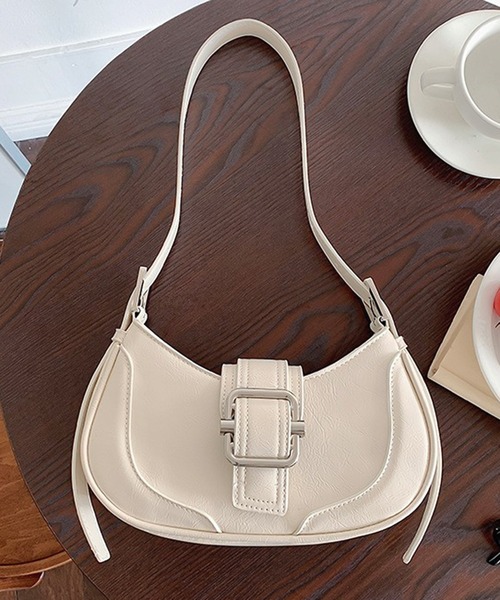 LAFFMO（ラフモ）の「ショルダーバッグ（ショルダーバッグ・レディース・ブラック/ブルー/アイボリー/ネイビー/ブラウン/シルバー・F）」の8枚目の写真