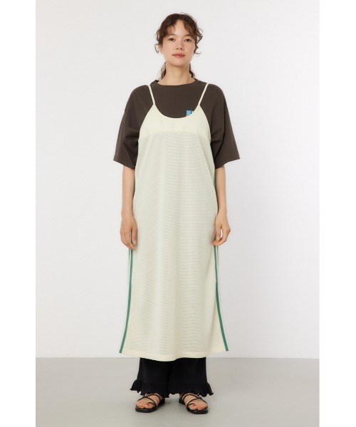 RODEO CROWNS WIDE BOWL（ロデオクラウンズワイドボウル）の「メッシュ切り替えラインキャミワンピース（ワンピース・レディース・ネイビー/アイボリー/マジェンタ・FREE）」の18枚目の写真