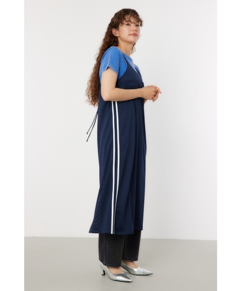 RODEO CROWNS WIDE BOWL（ロデオクラウンズワイドボウル）の「メッシュ切り替えラインキャミワンピース（ワンピース・レディース・ネイビー/アイボリー/マジェンタ・FREE）」の11枚目の写真