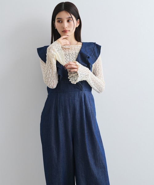 完売品KAPITAL デニムオールインワンつなぎ風デニムワンピース