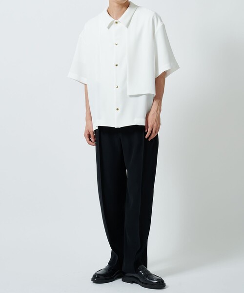 CULLNI(クルニ)の「STUDIOUS別注 S/S OPEN SHIRTS(シャツ/ブラウス・メンズ・ホワイト/ブラック/カーキ・1/2)」の5枚目の写真