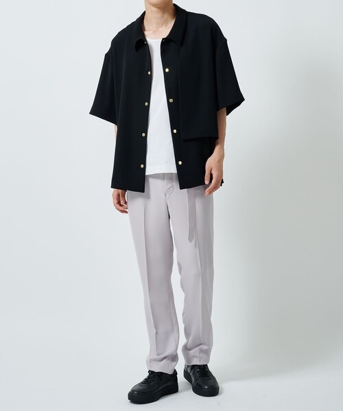 CULLNI(クルニ)の「STUDIOUS別注 S/S OPEN SHIRTS(シャツ/ブラウス・メンズ・ホワイト/ブラック/カーキ・1/2)」の15枚目の写真