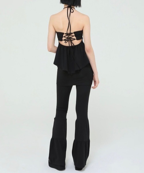 UGLY SHADOW（アグリーシャドウ）の「【Uglyshadow】BEADS TUNNEL SLEEVELESS / 【アグリーシャドウ】ビーズホルターネックキャミソールチュニック（チュニック・レディース・ブラック/ホワイト/ブルー・ONE SIZE）」の4枚目の写真