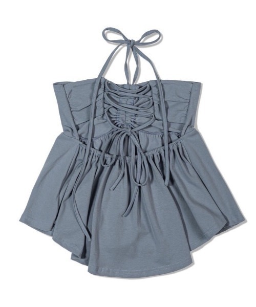 UGLY SHADOW（アグリーシャドウ）の「【Uglyshadow】BEADS TUNNEL SLEEVELESS / 【アグリーシャドウ】ビーズホルターネックキャミソールチュニック（チュニック・レディース・ブラック/ホワイト/ブルー・ONE SIZE）」の17枚目の写真