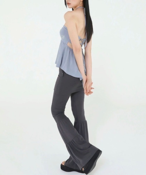UGLY SHADOW（アグリーシャドウ）の「【Uglyshadow】BEADS TUNNEL SLEEVELESS / 【アグリーシャドウ】ビーズホルターネックキャミソールチュニック（チュニック・レディース・ブラック/ホワイト/ブルー・ONE SIZE）」の12枚目の写真