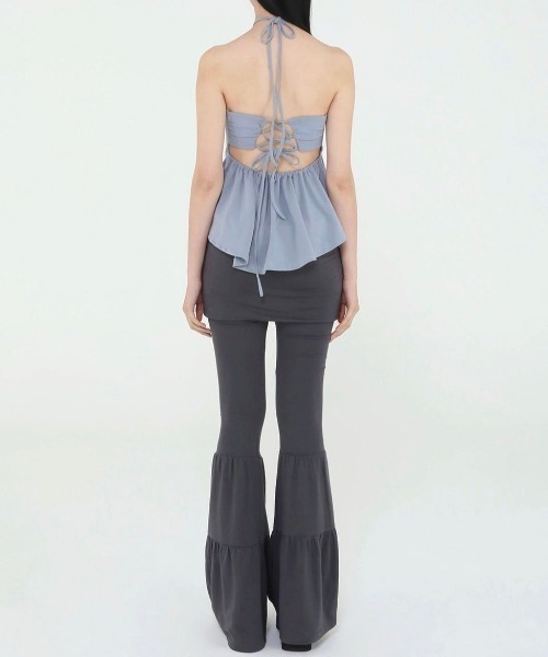 UGLY SHADOW（アグリーシャドウ）の「【Uglyshadow】BEADS TUNNEL SLEEVELESS / 【アグリーシャドウ】ビーズホルターネックキャミソールチュニック（チュニック・レディース・ブラック/ホワイト/ブルー・ONE SIZE）」の15枚目の写真