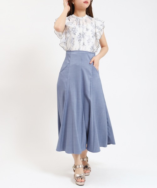 ASTORIA ODIER(アストリアオディール)の「花柄シアーブラウス(シャツ/ブラウス・レディース・ブラック/ホワイト・MEDIUM)」の10枚目の写真