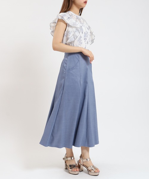 ASTORIA ODIER(アストリアオディール)の「花柄シアーブラウス(シャツ/ブラウス・レディース・ブラック/ホワイト・MEDIUM)」の9枚目の写真