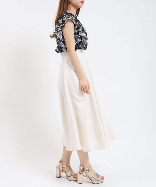 ASTORIA ODIER(アストリアオディール)の「花柄シアーブラウス(シャツ/ブラウス・レディース・ブラック/ホワイト・MEDIUM)」の5枚目の写真
