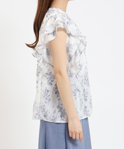 ASTORIA ODIER(アストリアオディール)の「花柄シアーブラウス(シャツ/ブラウス・レディース・ブラック/ホワイト・MEDIUM)」の22枚目の写真