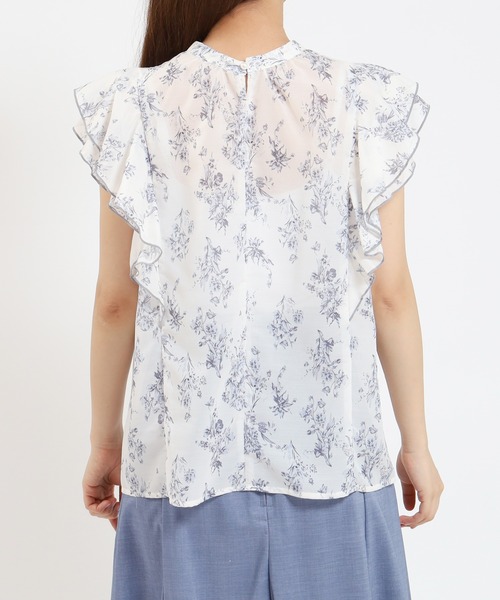 ASTORIA ODIER(アストリアオディール)の「花柄シアーブラウス(シャツ/ブラウス・レディース・ブラック/ホワイト・MEDIUM)」の21枚目の写真