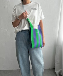 LBC | ストライプニットバッグ(ショルダーバッグ)