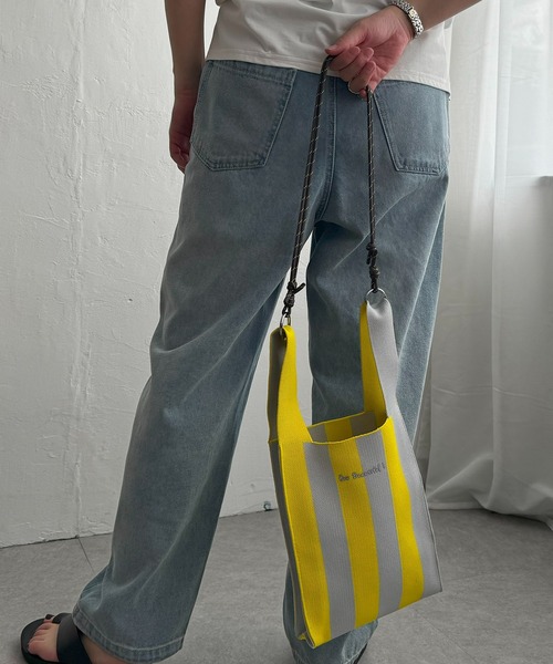 LBC（エルビーシー）の「ストライプニットバッグ（ショルダーバッグ・レディース・ピンク/イエロー/パープル・FREE）」の13枚目の写真