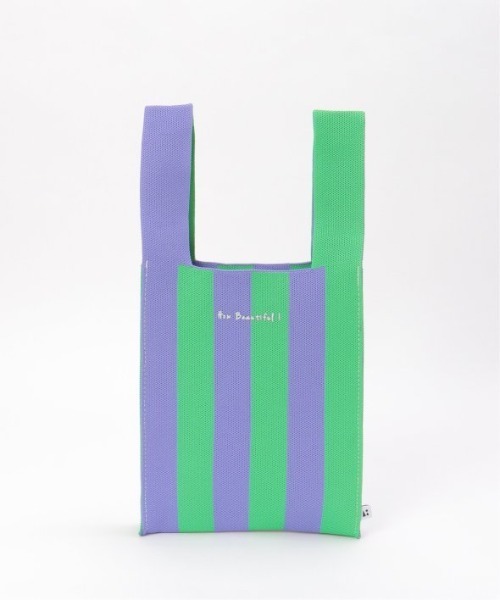 LBC（エルビーシー）の「ストライプニットバッグ（ショルダーバッグ・レディース・ピンク/イエロー/パープル・FREE）」の15枚目の写真