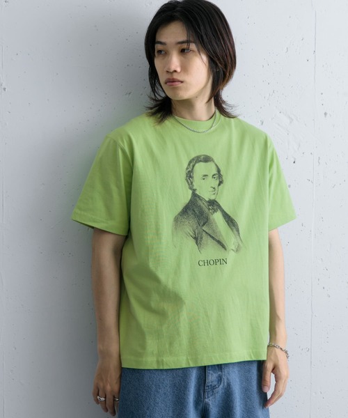 SENSE OF PLACE by URBAN RESEARCH(センスオブプレイスバイアーバンリサーチ)の「ヴィンテージライクTシャツ(ショパン)(Tシャツ/カットソー・メンズ・ホワイト/ミント・MEDIUM/LARGE)」の15枚目の写真