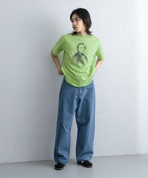 SENSE OF PLACE by URBAN RESEARCH(センスオブプレイスバイアーバンリサーチ)の「ヴィンテージライクTシャツ(ショパン)(Tシャツ/カットソー・メンズ・ホワイト/ミント・MEDIUM/LARGE)」の13枚目の写真