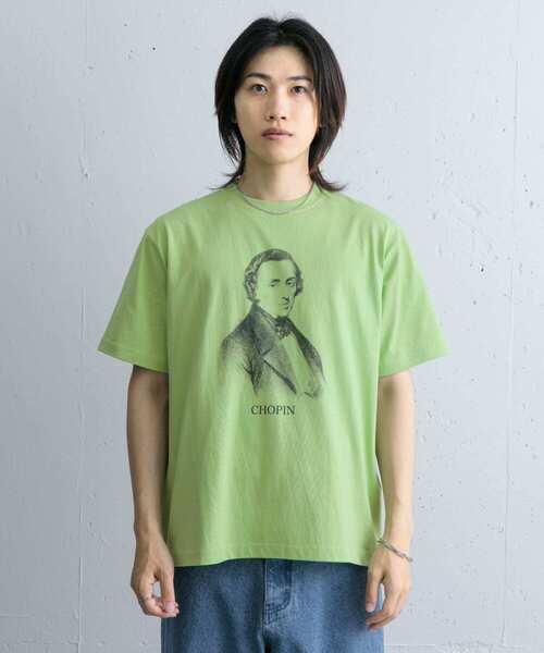 SENSE OF PLACE by URBAN RESEARCH(センスオブプレイスバイアーバンリサーチ)の「ヴィンテージライクTシャツ(ショパン)(Tシャツ/カットソー・メンズ・ホワイト/ミント・MEDIUM/LARGE)」の11枚目の写真