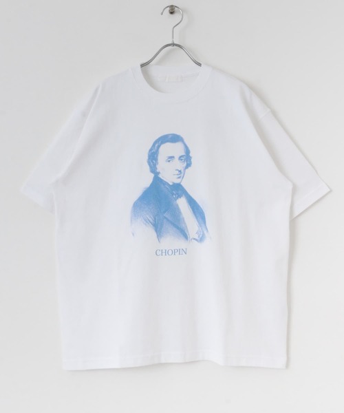 SENSE OF PLACE by URBAN RESEARCH(センスオブプレイスバイアーバンリサーチ)の「ヴィンテージライクTシャツ(ショパン)(Tシャツ/カットソー・メンズ・ホワイト/ミント・MEDIUM/LARGE)」の8枚目の写真