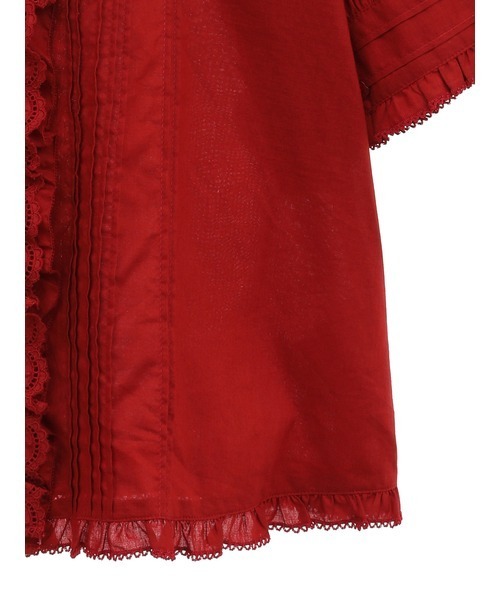 スカラップレース使いブラウス