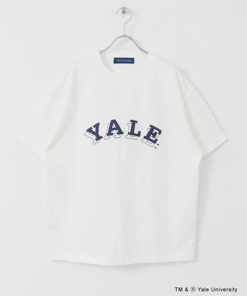 URBAN RESEARCH Sonny Label(アーバンリサーチサニーレーベル)の「YALEカレッジエンブロイダリーTシャツ(Tシャツ/カットソー・メンズ・オフホワイト/ネイビー・LARGE/MEDIUM)」の12枚目の写真