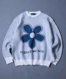 Flower Jacquard Pullover Knit/フラワー ジャガード プルオーバー ニット