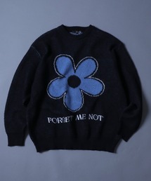 Flower Jacquard Pullover Knit/フラワー ジャガード プルオーバー ニット