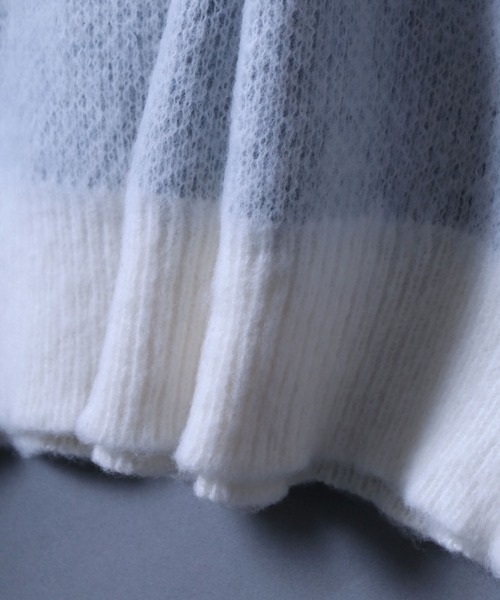 ANPAS(アンパス)の「Flower Jacquard Pullover Knit/フラワー ジャガード プルオーバー ニット(ニット/セーター・メンズ・ホワイト/ブラック/ネイビー・M/L)」の9枚目の写真
