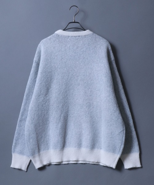 ANPAS(アンパス)の「Flower Jacquard Pullover Knit/フラワー ジャガード プルオーバー ニット(ニット/セーター・メンズ・ホワイト/ブラック/ネイビー・M/L)」の5枚目の写真