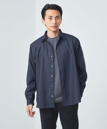 TW ツイル デニムライク オーバーシャツ -ハンドウォッシャブル・ストレッチ-