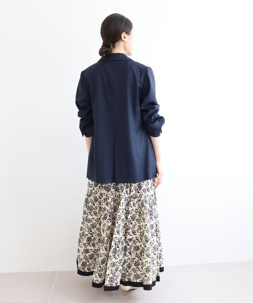 le.coeur blanc（ルクールブラン）の「Fanaka ビンテージモチーフプリントスカート（スカート・レディース・ベージュ系その他2/ブラック系その他・38）」の7枚目の写真